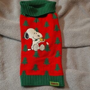 Peanuts Festive Red and Green Snoopy Sweater